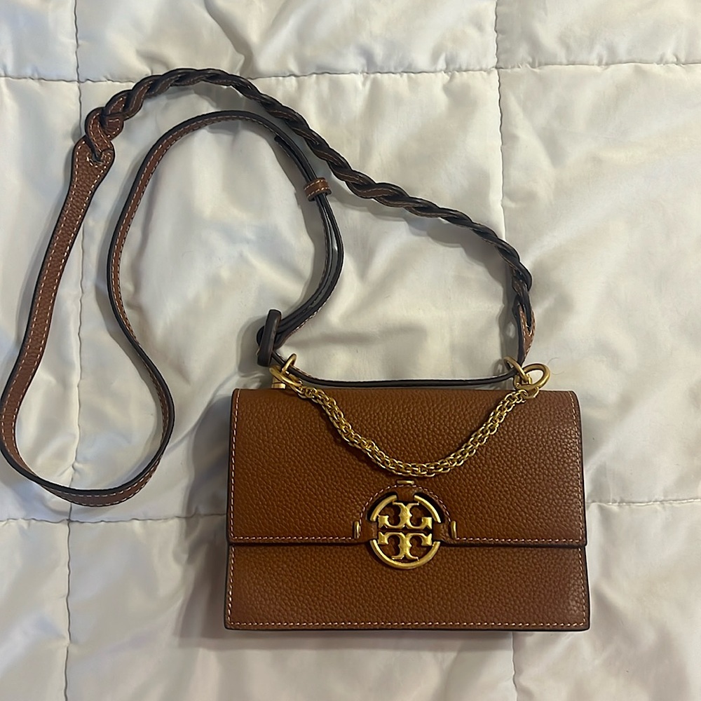 Tory Burch Miller Mini Leather Shoulder Bag